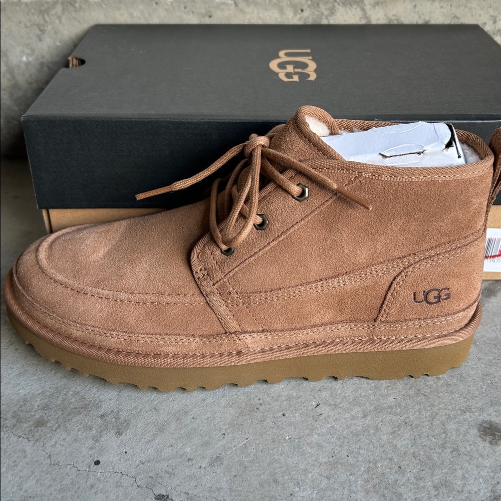 UGG Mens Neumel Boots Chestnut Size 10 Nwt - Picture 4 of 10